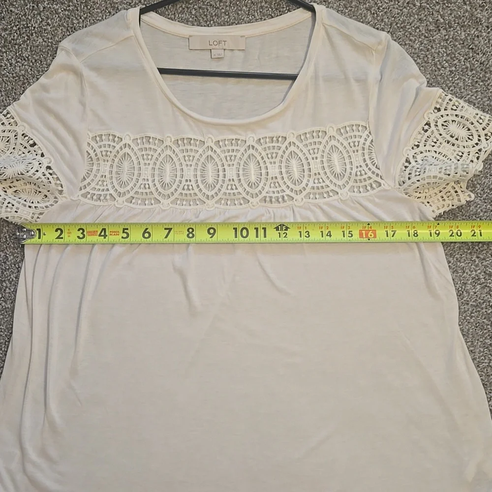 LOFT ivory blouse